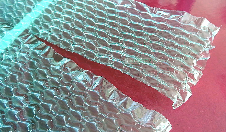 小波浪缓冲气垫易撕线设计